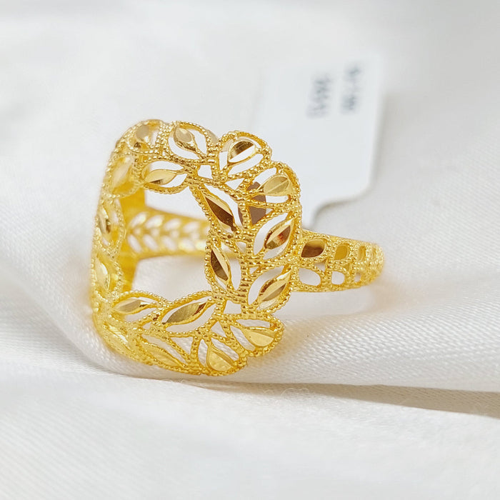 21K Spike Ring Made of 21K Yellow Gold by Saeed Jewelry-26282