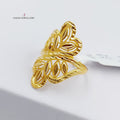 21K Spike Ring Made of 21K Yellow Gold by Saeed Jewelry-22032