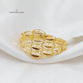 Spike Ring Made Of 21K Yellow Gold by Saeed Jewelry-27833