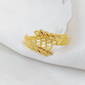 21K Spike Ring Made of 21K Yellow Gold by Saeed Jewelry-25241
