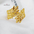 21K Spike Ring Made of 21K Yellow Gold by Saeed Jewelry-26121