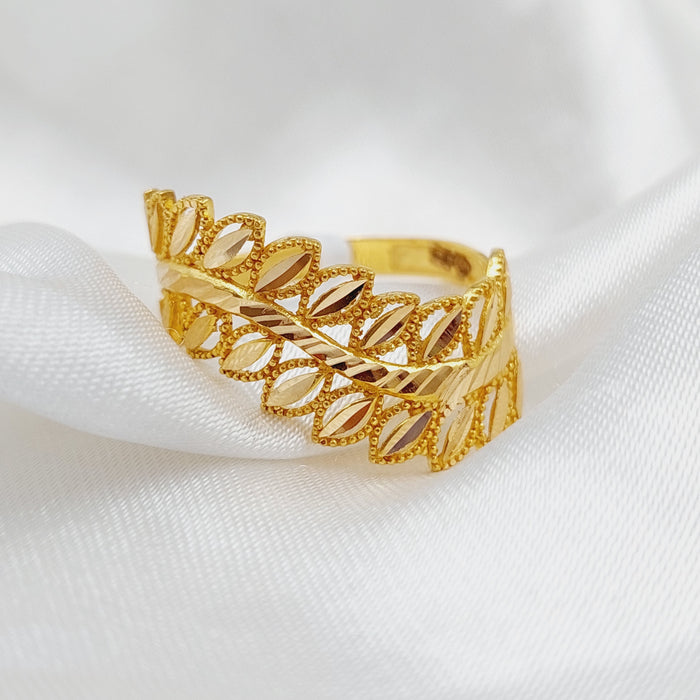 21K Spike Ring Made of 21K Yellow Gold by Saeed Jewelry-26114