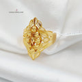 21K Spike Ring Made of 21K Yellow Gold by Saeed Jewelry-27048