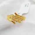 21K Spike Ring Made of 21K Yellow Gold by Saeed Jewelry-25681