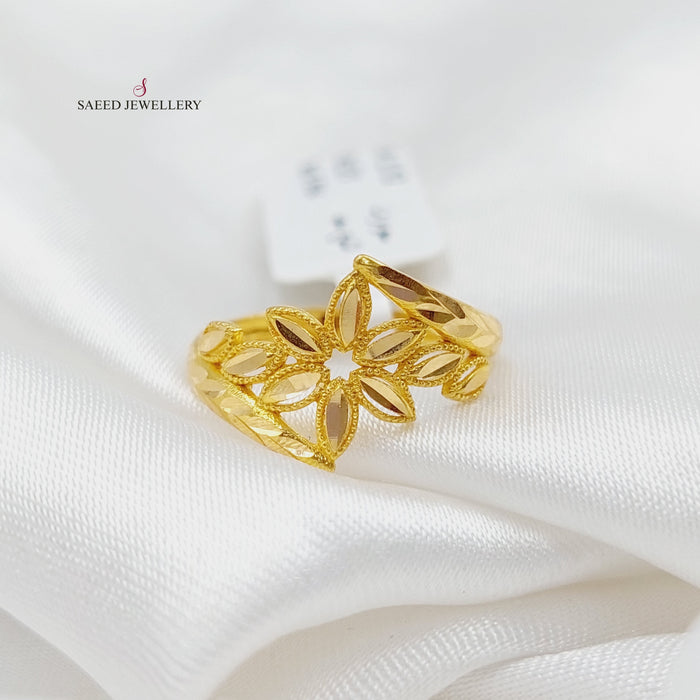 Spike Ring Made Of 21K Yellow Gold by Saeed Jewelry-27505