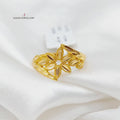 Spike Ring Made Of 21K Yellow Gold by Saeed Jewelry-27505