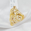21K Spike Ring Made of 21K Yellow Gold by Saeed Jewelry-25919