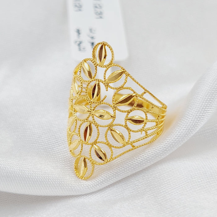 21K Spike Ring Made of 21K Yellow Gold by Saeed Jewelry-25919