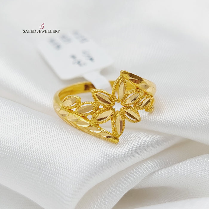 Spike Ring Made Of 21K Yellow Gold by Saeed Jewelry-27494