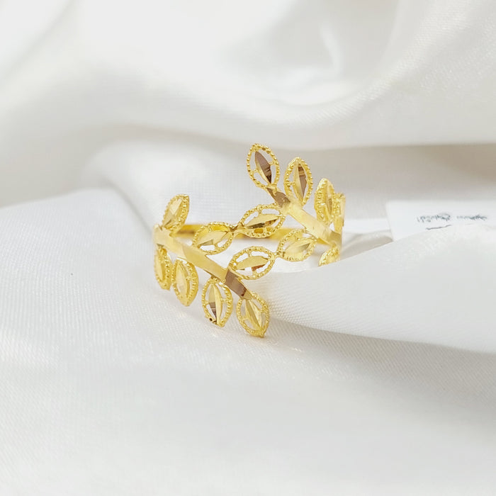 Spike Ring Made Of 21K Yellow Gold by Saeed Jewelry-28163