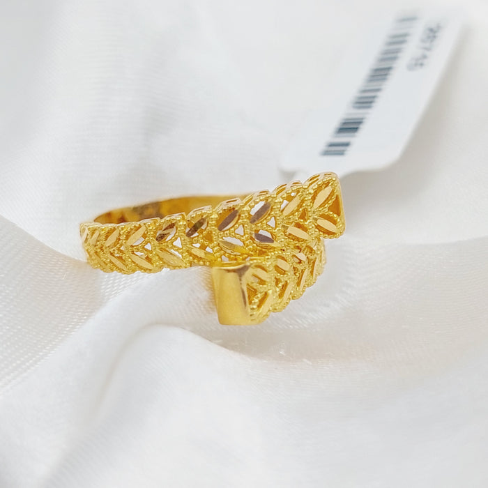 21K Spike Ring Made of 21K Yellow Gold by Saeed Jewelry-26715