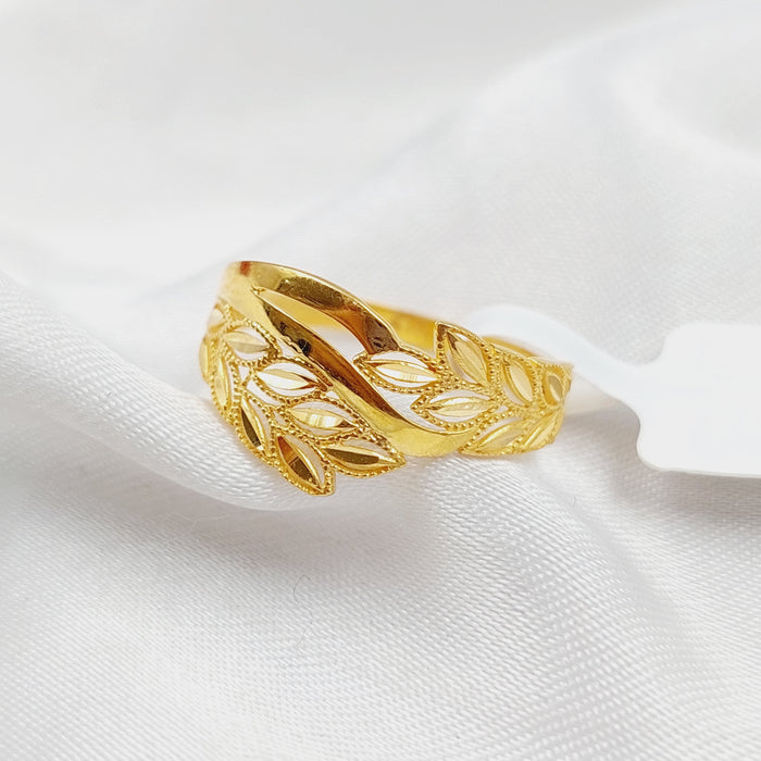 21K Spike Ring Made of 21K Yellow Gold by Saeed Jewelry-25680
