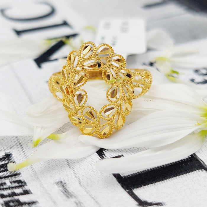 21K Spike Ring Made of 21K Yellow Gold by Saeed Jewelry-26277