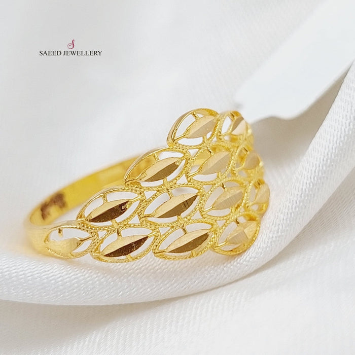 Spike Ring Made Of 21K Yellow Gold by Saeed Jewelry-27833