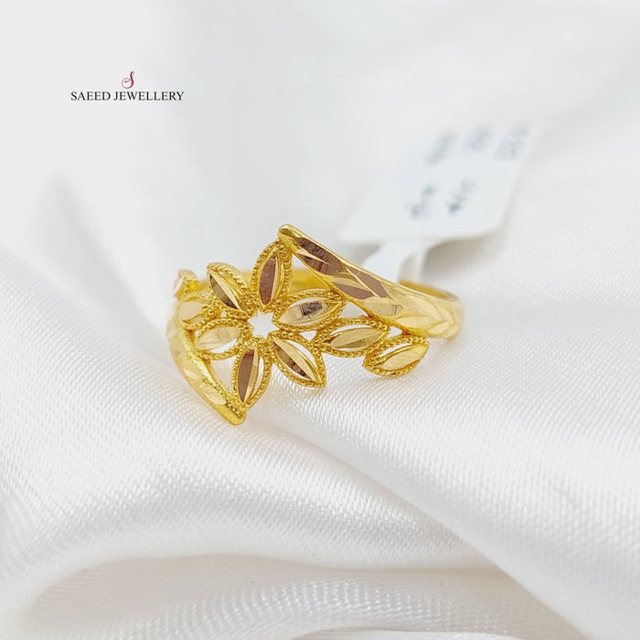 Spike Ring Made Of 21K Yellow Gold by Saeed Jewelry-27494