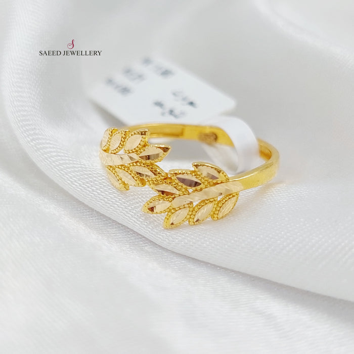 21K Spike Ring Made of 21K Yellow Gold by Saeed Jewelry-26927