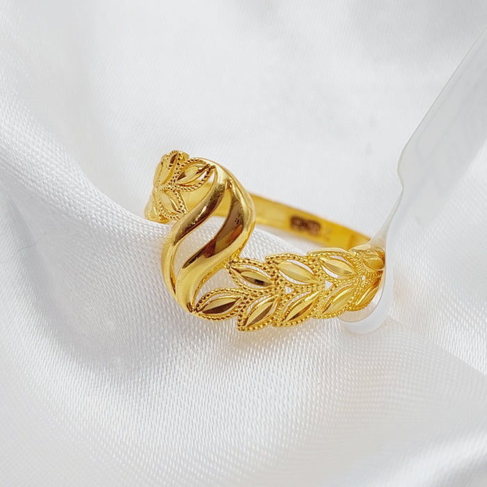 21K Spike Ring Made of 21K Yellow Gold by Saeed Jewelry-25804