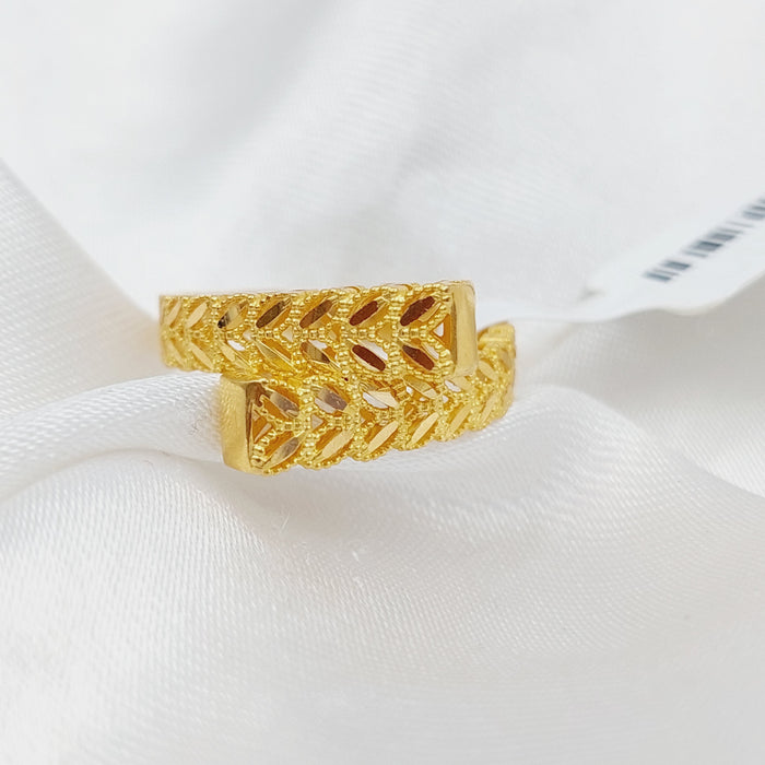21K Spike Ring Made of 21K Yellow Gold by Saeed Jewelry-26715