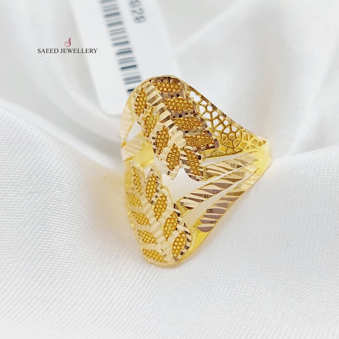 21K Spike Ring Made of 21K Yellow Gold by Saeed Jewelry-26929