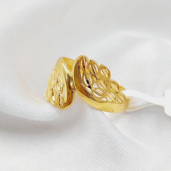 21K Spike Ring Made of 21K Yellow Gold by Saeed Jewelry-25678