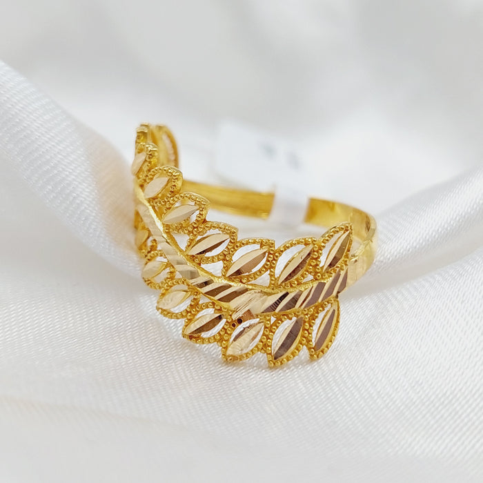21K Spike Ring Made of 21K Yellow Gold by Saeed Jewelry-26115