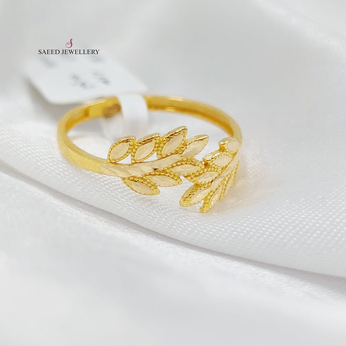21K Spike Ring Made of 21K Yellow Gold by Saeed Jewelry-26925