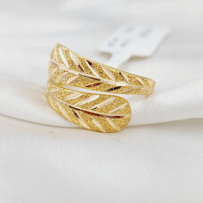 21K Spike Ring Made of 21K Yellow Gold by Saeed Jewelry-25637
