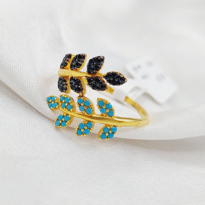 21K Spike Ring Made of 21K Yellow Gold by Saeed Jewelry-25420