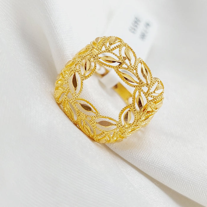 21K Spike Ring Made of 21K Yellow Gold by Saeed Jewelry-25244