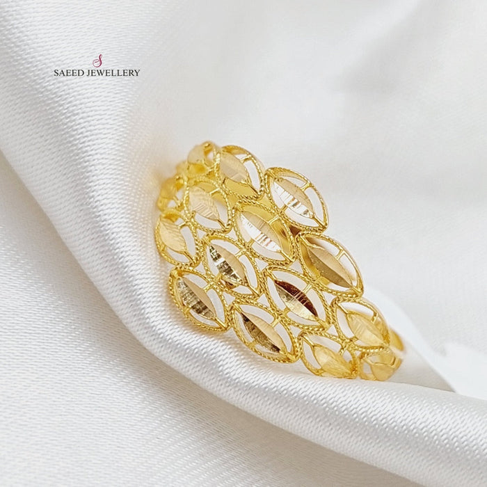 Spike Ring Made Of 21K Yellow Gold by Saeed Jewelry-27833