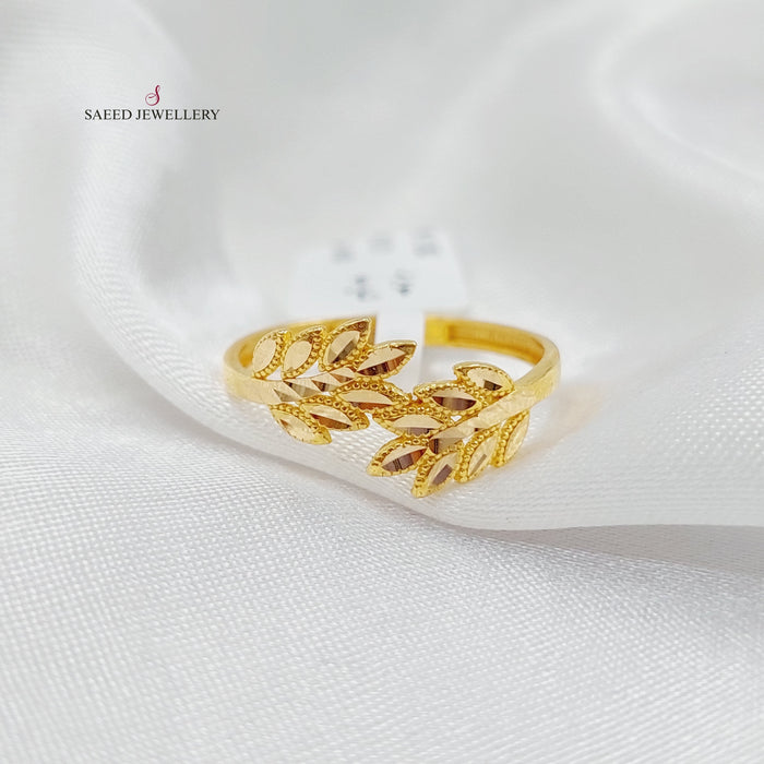 21K Spike Ring Made of 21K Yellow Gold by Saeed Jewelry-26925