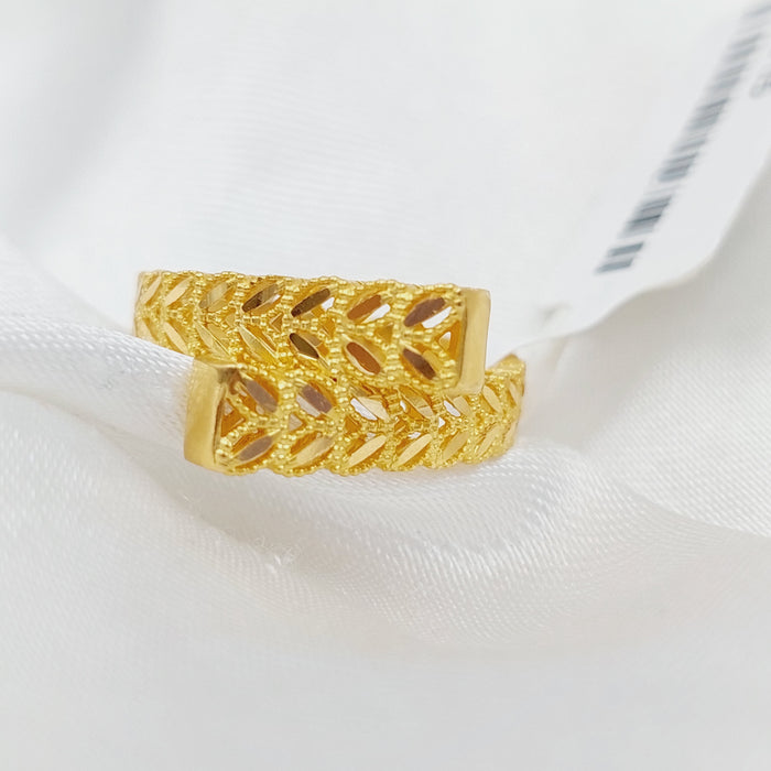 21K Spike Ring Made of 21K Yellow Gold by Saeed Jewelry-26715