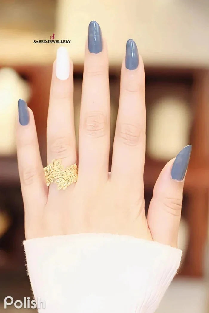 21K Spike Ring Made of 21K Yellow Gold by Saeed Jewelry-26121
