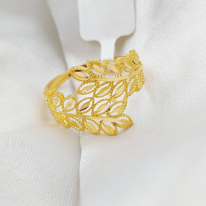 21K Spike Ring Made of 21K Yellow Gold by Saeed Jewelry-25240