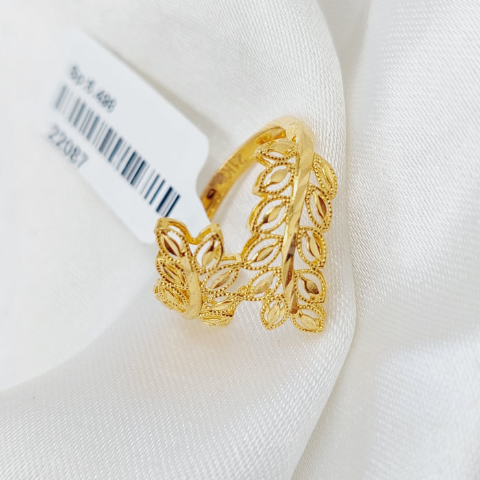 21K Gold Spike Ring by Saeed Jewelry - Image 4