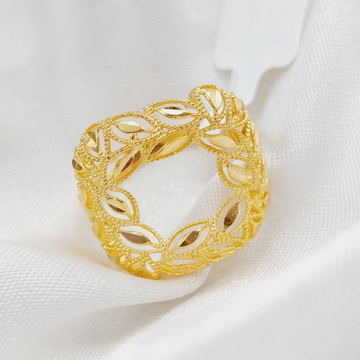 21K Spike Ring Made of 21K Yellow Gold by Saeed Jewelry-25244