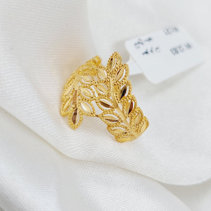 21K Spike Ring Made of 21K Yellow Gold by Saeed Jewelry-25240