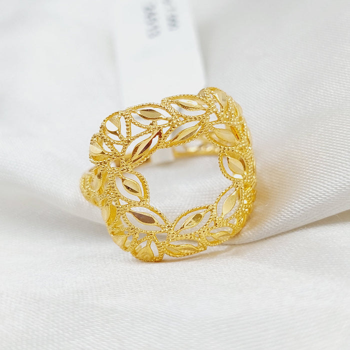 21K Spike Ring Made of 21K Yellow Gold by Saeed Jewelry-26282