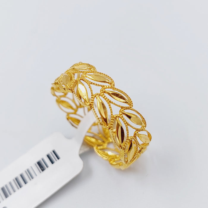 21K Spike Wedding Ring Made of 21K Yellow Gold by Saeed Jewelry-20899