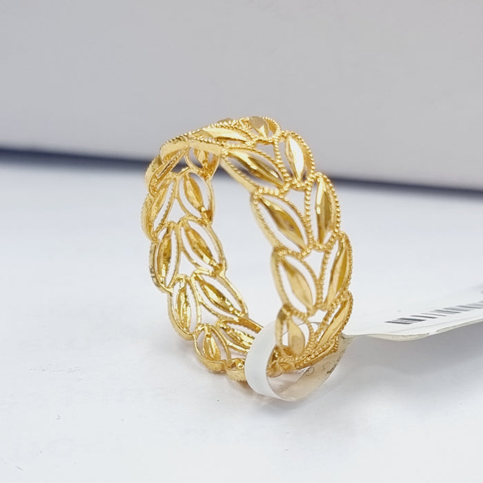 21K Spike Wedding Ring Made of 21K Yellow Gold by Saeed Jewelry-20899