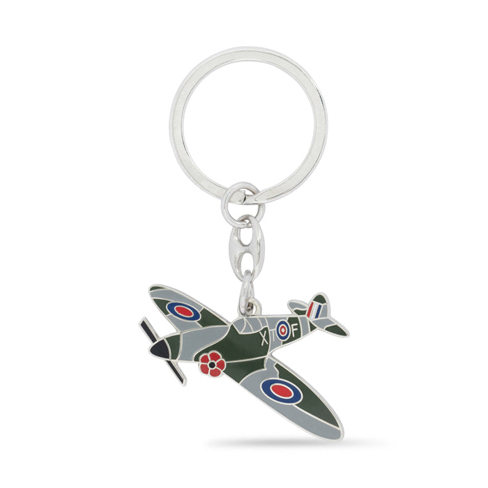 Spitfire Five Petal Poppy Keyring