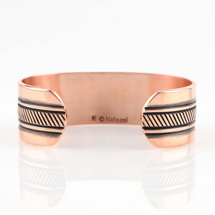 Stamped Copper Cuff