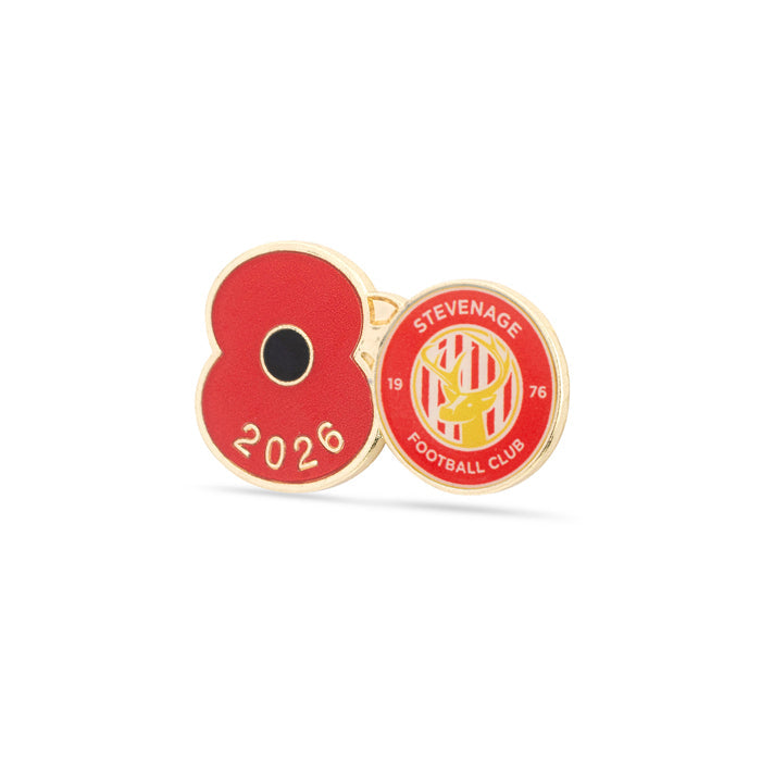 Stevenage Poppy Football Pin 2026