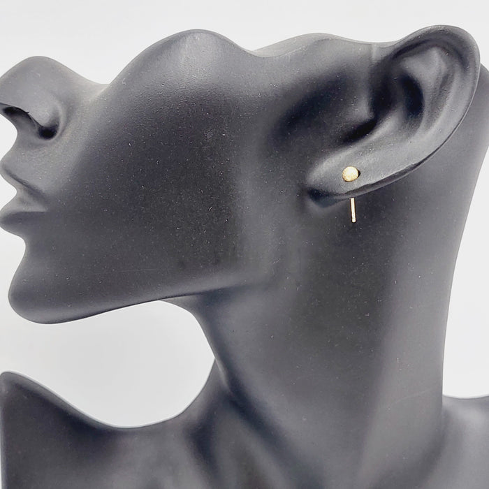 18K Sugar Earrings Made of 18K Yellow Gold by Saeed Jewelry-27283