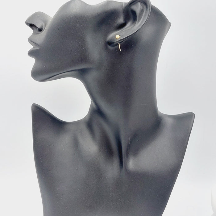 18K Sugar Earrings Made of 18K Yellow Gold by Saeed Jewelry-27283