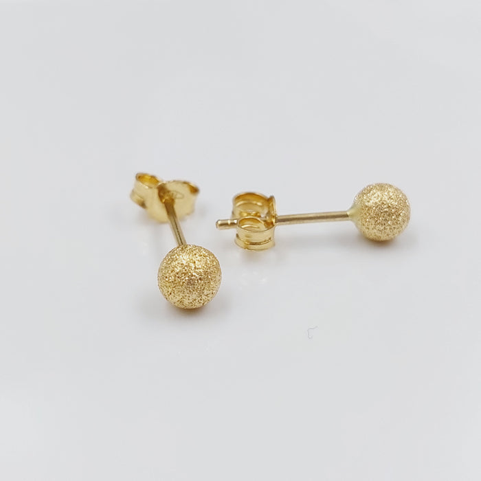 18K Sugar Earrings Made of 18K Yellow Gold by Saeed Jewelry-27284