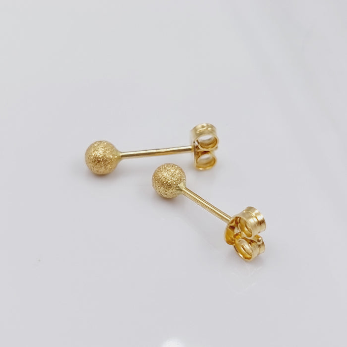 18K Sugar Earrings Made of 18K Yellow Gold by Saeed Jewelry-27283