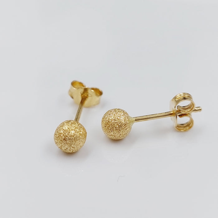 18K Sugar Earrings Made of 18K Yellow Gold by Saeed Jewelry-27284