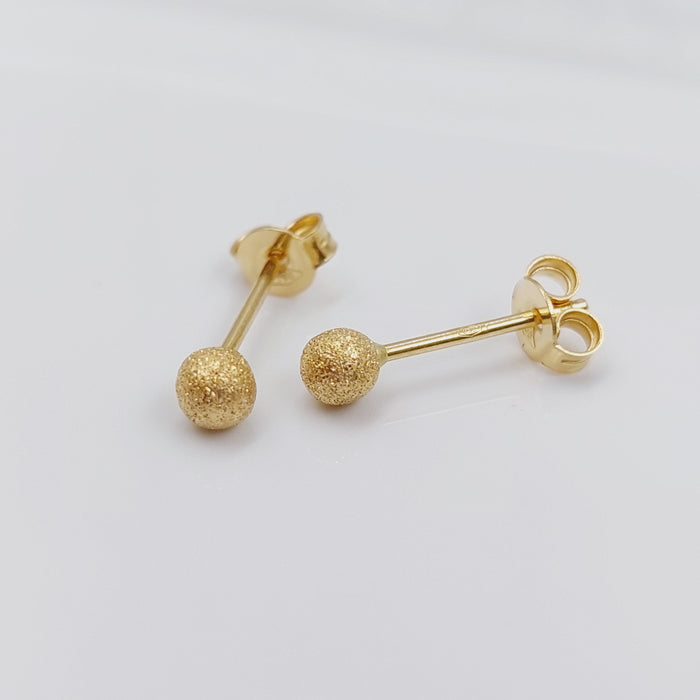 18K Sugar Earrings Made of 18K Yellow Gold by Saeed Jewelry-27283
