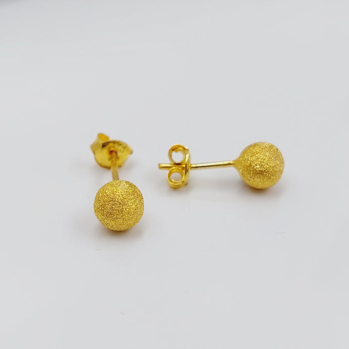 Sugar Screw Earrings Made Of  21K Yellow Gold by Saeed Jewelry-27423